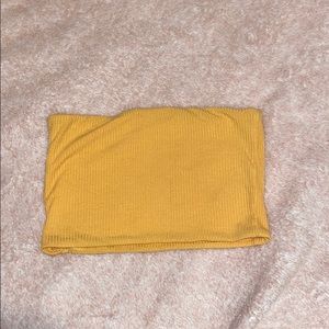 Dark yellow Topshop tube top